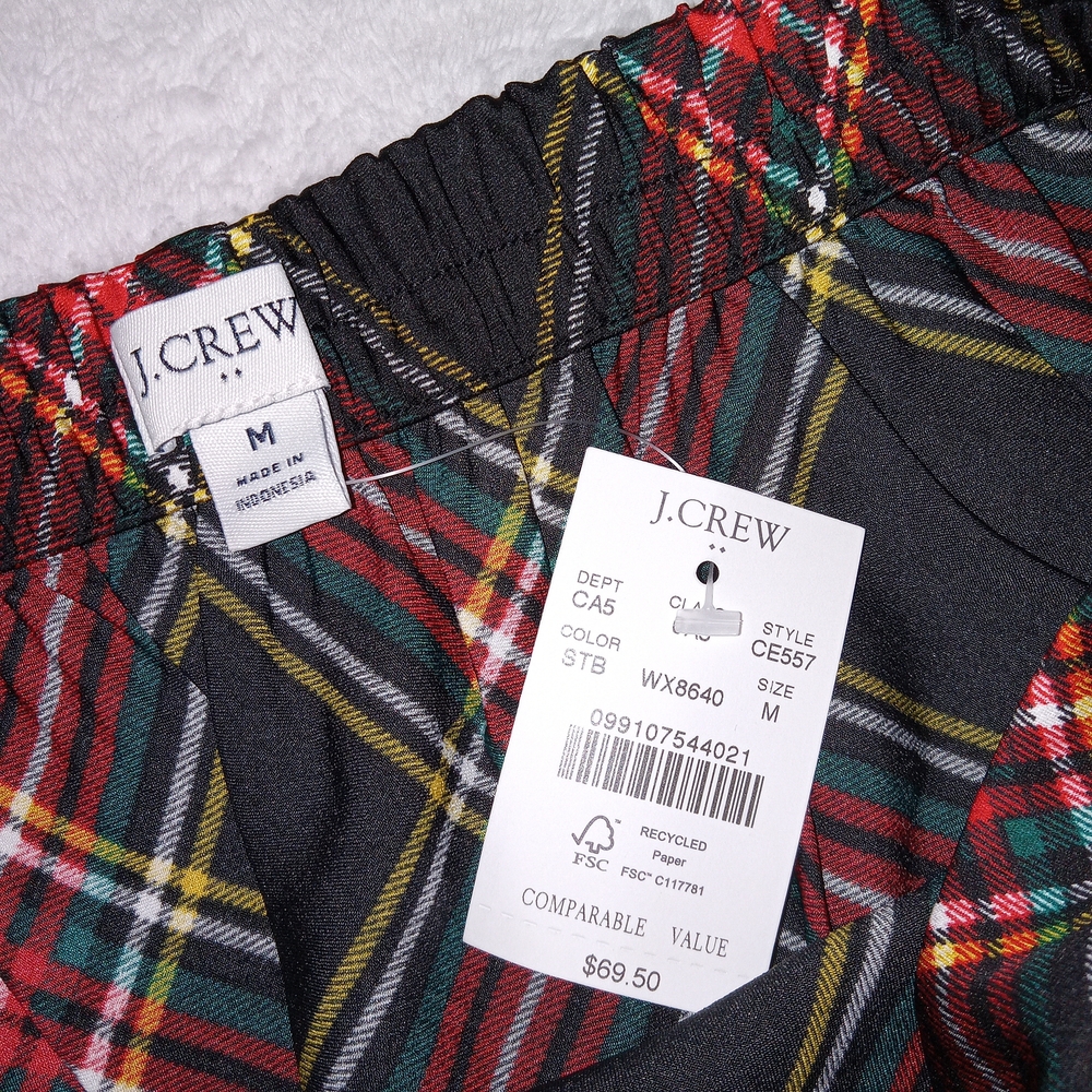 J.Crew Skirt Womens M Tartan Mini Bias Slip Skirt NEW Preppy City Academia - Picture 5 of 9